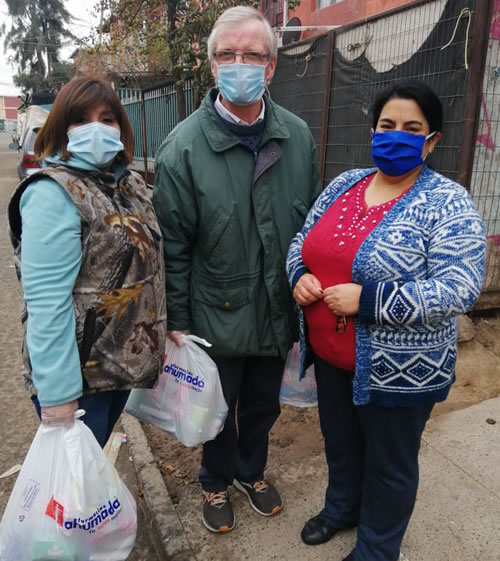 Columban Fr. John Green delivers groceries